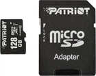 Карта памяти PATRIOT 128 GB microSDXC UHS-I + SD adapter PSF128GMCSDXC10