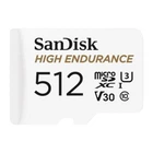 Карта памяти SanDisk 512 GB microSDXC High Endurance UHS-I U3 V30 + SD adapter (SDSQQNR-512G-GN6IA)