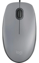 Миша Logitech M110 Silent-MID GRAY-USB-AKOYA (6857585)