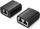 Розгалужувач мережевого кабелю Vention RJ45 до 100 мб/сек, чорний (IPTB0)