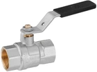 Кран кульовий Kroner 3/4" ВВ PN40 з ручкою нікельований (CV033216)