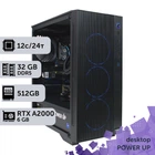 Рабочая станция PowerUp Desktop #267 Ryzen 9 7900x / 32 GB / SSD 512GB / NVIDIA Quadro RTX A2000 6GB специализированная вычислительная графическая система для архитекторов и инженеров