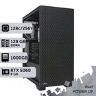 Двопроцесорна робоча станція PowerUp #564 AMD EPYC 7702 x2/256 GB/SSD 1TB/GeForce RTX 5060 8GB для 3D моделювання відеомонтажу рендерингу для інженерів та архітекторів