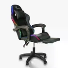 Геймерское кресло Virgo Vecotti GT PRO LED Black, наклон спинки до 110° для работы и отдыха