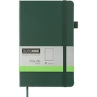 Книга записная Buromax Etalon 125x195 мм 96 листов без линовки обложка из искусственной кожи Зеленая (BM.291060-04)