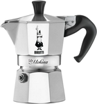 Гейзерна кавоварка Bialetti La Mokina на 1 чашку 40 мл срібляста (8006363029216)