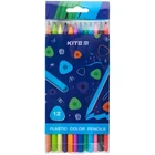 Олівці кольорові пластикові Kite Triangle 12 кольорів (K24-049-3)