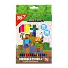 Олівці кольорові тригранні двосторонні Yes Minecraft 18 штук /36 кольорів (290768)