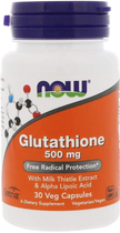 Натуральная добавка Now Foods Glutathione 500 мг Капсулы
