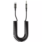 Кабель AUX Proove Steel Spring, роз'єм Type-C to 3.5 мм, довжина 1 м, Чорний (ACSS00005201)