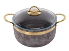 Кастрюля с крышкой Royal Stone Sandstone gold Brioni 764-040 (5л/24см)