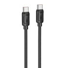 Дата кабель HOCO X115 Surpass Type-C to Type-C 240W (1m) (Black) (227538)