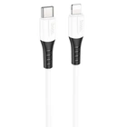 Дата кабель HOCO X82 Silicone Type-C to Lightning 20W (1m) (White) (230158)