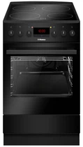 Плита Hansa FCCM58209H электрическая стеклокерамическая, 65л, 50x60см, дисплей, конвекция, черный