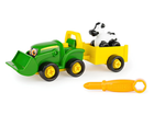 Конструктор Трактор із ковшем і причепом, John Deere Kids (47209)