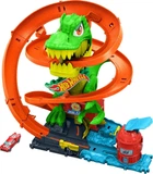Трек Hot Wheels Сити Опасные существа Атака огненного Ти-Рекса (JBM73)
