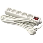 Фільтр живлення PowerPlant JY-1052/3 (PPSA08M30S5) 5 розеток, 3 м, білий, кульок