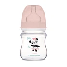 Бутылка с широким антиколиковым отверстием Easystart Toys 120 мл Canpol Babies Розовая (5901691812949)