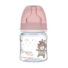 Пляшка антиколікова з широким отвором 120 мл PP Easystart Bonjour Paris Canpol babies Рожева (5901691844360)