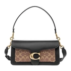 Сумка жіноча шкіряна Coach Tabby Shoulder Bag 26 чорна з коричневим