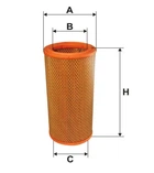 Повітряний фільтр WIX FILTERS WA6486 Citroen Xsara; Peugeot 306 1444E6, 1444E7, 1444F1