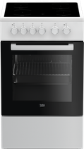Плита склокераміка Beko FSS57000GW 60 л 4 конфорки Білий