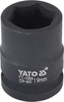 Головка торцева ударна низька шестигранна 1/2 19 мм. (Yato) YT-1009