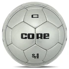 М'яч футбольний №5 PU ламінований зшитий вручну CORE SOFT TOUCH FB-8459 (№5, 4 сл., зшитий вручну, срібний)