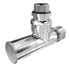 Кран для полотенцесушителя угловой Laris Обычный 1/2" - 1/2" 2шт (ZZ-4702)