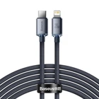 Кабель зарядки Baseus CAJY000301 Crystal Shine Series (20W) (2M) для пристроїв Apple Type-C (USB-C) to Lightning для iOS пристроїв iPhone Чорний