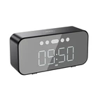Акустична система XO F41 Mirror Clock Bluetooth Speaker Чорна