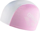 Шапочка для плавання дитяча Arena POLYESTER II KIDS світло-рожево-біла 002491-101