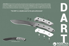 Туристичний ніж TOPS Knives Dart Fixed Blade Knife 5160 Steel DART-002 (2000980420162) - зображення 7