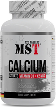 Кальцій Д3 К2 MST Calcium Citrate + Vitamin D3 + K2 MK7 120 tab