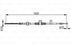 Трос ручника BOSCH 1987482521 Mitsubishi Lancer 4820A050
