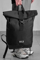 Жіночий Повсякденний Рюкзак Роллтоп Without З Принтом Wild Black