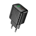Адаптер сетевой HOCO Rico charger CS25A |1USB/1Type-C, 20W/3A| Black