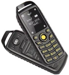 Мини телефон кнопочный Двойная SIM Bluetooth Гарнитура Мобильный сотовый SERVO B25 DUAL Nano сим карта Маленький Минителефон 68х28х12мм устройство для связи размер зажигалки Black