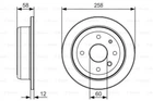 Тормозные диски BOSCH 0 986 479 T52 Chevrolet Evanda, Epica 96389659