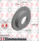 Тормозные диски ZIMMERMANN 590282120 Toyota Land Cruiser; Lexus GX 4243160311