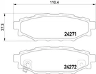 Тормозные колодки BREMBO P78020 Subaru Legacy, Impreza, Forester, Outback, XV SU00304097, 26696FJ000, 26696AG050
