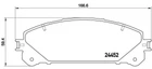 Гальмівні колодки BREMBO P83145 Lexus RX, ES; Toyota Rav-4 0446548210, 0446548190, 0446548150