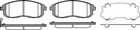 Тормозные колодки REMSA 029311 Nissan Tiida, Juke; Suzuki SX4 D10601KA1A, 5581080J51, 5581080J50