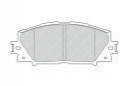 Тормозные колодки FERODO FDB4310 Toyota Prius 0446547070, 044650W141, 044650W140