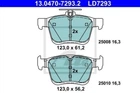 Тормозные колодки ATE 13047072932 Volkswagen Golf, Touran, T-Roc; Audi A3, TT; Seat Leon; Skoda Karoq 8V0698451B, 8V0698451, 5Q0698451C