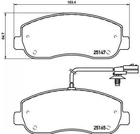 Гальмівні колодки BREMBO P68062 Renault Master; Opel Movano 93167551, 7485121748, 7410604386