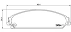 Гальмівні колодки BREMBO P11017 Dodge CHARGER, Caliber, Challenger; Chrysler 300C K05142558AB, 5142559AB, 5142559AA