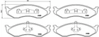 Гальмівні колодки Brembo P37004 Jeep Grand Cherokee I (ZJ), Cherokee XJ, WRANGLER II (TJ), WRANGLER I (YJ, SJ_); KIA Carnival 0K5533323Z, 4778058, 4778058AB