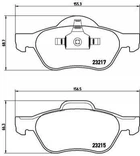 Тормозные колодки BREMBO P68029 Renault Laguna, Twingo 7701209808, 7701208183, 7701206598
