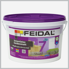 Краска для стен и потолка Feidal Innenlatex Seidenmatt 7 Шелковисто-матовая Белая 2,5 л